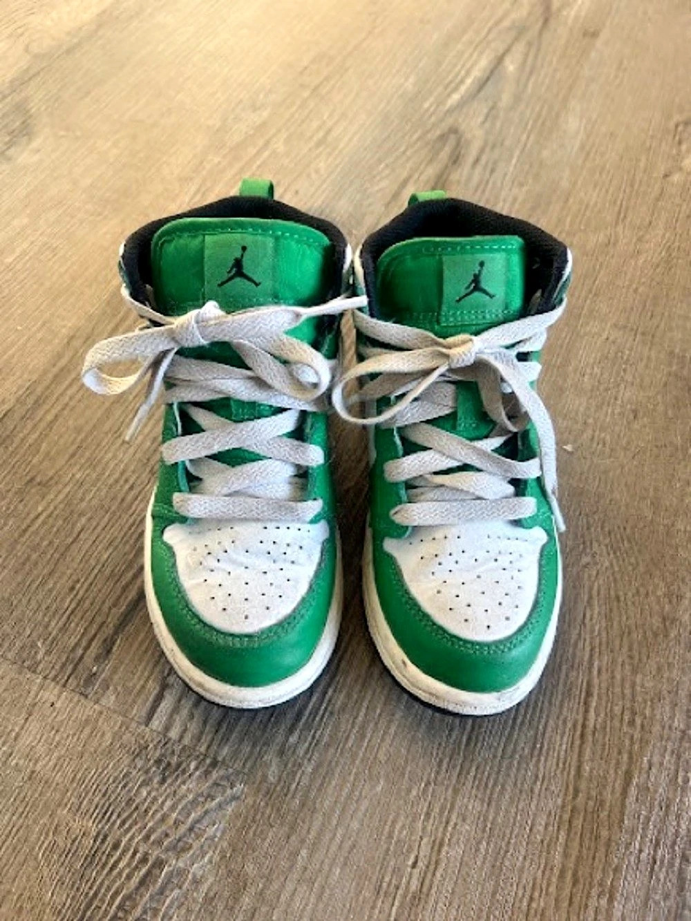 Jordan Air Jordan 1 Mid Lucky Green (PS) Lucky Green & White Girls US 12